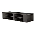 South Shore City Life Wall Mounted Media Console, Gray Maple
