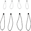 Bluelounge Pixi Reusable Ties - Cable Tie - Black Gray - 8 / Pack 1 thumbnail image