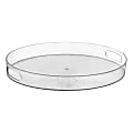 Amscan Premium Plastic Serving Trays, 2"H x 16-1/2"W x 14"D, Clear, Pack Of 2 Trays 1 thumbnail image