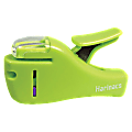 Kokuyo Compact Staple-Free Stapler, 3 7/16" x 1" x 2", Light Green