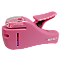 Kokuyo Compact Staple-Free Stapler, 3 7/16" x 1" x 2", Light Pink 1 thumbnail image