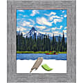 Amanti Art Picture Frame, 21" x 25", Matted For 16" x 20", Bark Rustic Gray
