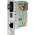 Omnitron iConverter 10/100/1000 Gigabit Ethernet Single Fiber Media Converter SC Single-Mode BiDi 40km Module - 1 x 10/100/1000BASE-T; 1 x 1000BASE-BX-U (1310/1550); Internal Module; Lifetime Warranty