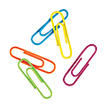 Baumgartens Plastic Paper Clips Box Of 50 Extra Large Assorted Colors -  Office Depot