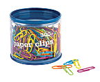 Office Depot® Brand Fashion Paper Clips, Assorted Colors, Pack Of 300