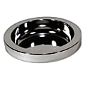 Rubbermaid® Commercial Round Metal Ashtray Top For Smoking Urns, 2 1/4"H x 10 5/8"W x 10 5/8"D, Silver