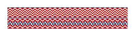Barker Creek Double-Sided Straight-Edge Border Strips, 3" x 35", Chevron Red, Pack Of 12 1 thumbnail image