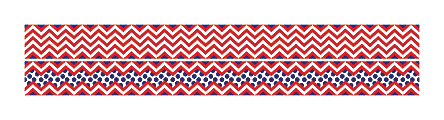 Barker Creek Double-Sided Straight-Edge Border Strips, 3" x 35", Chevron Red, Pack Of 12