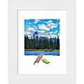Amanti Art Rectangular Narrow Picture Frame, 14” x 17" With Mat, Vanity White 1 thumbnail image