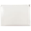 JAM Paper® Plastic Envelopes, 5 1/4" x 8", Clear, Pack Of 12