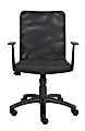 Boss Budget Mesh Task Chair With T-Arms, Black