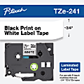 Brother TZe-241 Label Maker Tape, 3/4" x 26 3/16", White 1 thumbnail image