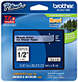 Brother TZe-131 Black-On-Clear Tape, 0.5" x 26.2' 1 thumbnail image