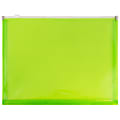 JAM Paper® #10 Plastic Envelopes, Zipper Closure, Lime Green, Pack Of 12 1 thumbnail image
