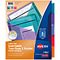 Avery® Big Tab™ Insertable Two-Tone 2 Pocket Plastic Dividers, 5-Tab, Multicolor