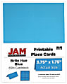 JAM Paper®  Printable Place Cards, 3 3/4" x 1 3/4", Blue, Pack Of 12 1 thumbnail image