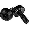 StarTech.com M5 x 12mm - Screws - 100 Pack, Black - M5 Mounting Screws for Server Rack & Cabinet 1 thumbnail image