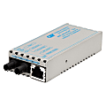 miConverter 1000Mbps Gigabit Ethernet Fiber Media Converter RJ45 ST Single-Mode 12km