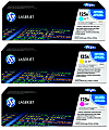 HP 125A Cyan, Magenta, Yellow Toner Cartridges Combo, Set Of 3, CB541A,CB542A,CB543A 1 thumbnail image