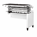 Bush® Furniture Somerset 42"W 3-Position Sit-to-Stand Return, Storm Gray/White, Standard Delivery 1 thumbnail image