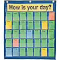 Pacon Behavioral Pocket Chart - 18.5" x 9.5" - 1 Chart - 35 Pockets - 180 Color-Coded Cards