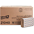 Genuine Joe Multi-Fold 1-Ply Paper Towels, Natural, Pack Of 4000 Sheets 1 thumbnail image