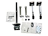 Ergotron LX - Mounting kit (tall pole, dual stacking arm) - for 2 LCD displays - aluminum, steel - polished aluminum with black accents - screen size: up to 40"