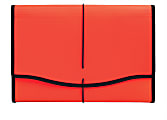 Office Depot® Brand Polypropylene Expanding File, 13 Pocket, Expansion 3-1/2", 8 1/2" x 14", Legal, Red, Pack of 1 1 thumbnail image