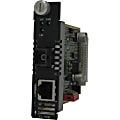 Perle C-1000-S1SC120U Gigabit Ethernet Media Converter - 1 x Network (RJ-45) - 1 x SC Ports - 1000Base-BX, 1000Base-T - 74.56 Mile - Internal