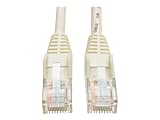 Eaton Tripp Lite Series Cat5e 350 MHz Snagless Molded (UTP) Ethernet Cable (RJ45 M/M), PoE - White, 25 ft. (7.62 m) - Patch cable - RJ-45 (M) to RJ-45 (M) - 25 ft - UTP - CAT 5e - molded, snagless, stranded - white