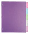 Office Depot® Brand Glitter Dividers, 9" x 11", Assorted Colors, Pack Of 5 Dividers 1 thumbnail image