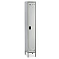 Safco® Single-Tier Two-Tone Locker With Legs, 78"H x 18"W x 12"D, Gray 1 thumbnail image