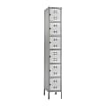 Safco® 6-Box Single-Column 2-Tone Locker With Legs, 78"H x 18"W x 12"D, Gray 1 thumbnail image