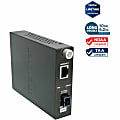 TRENDnet Intelligent 1000Base-T to 1000Base-LX Dual Wavelength Single Mode SC Fiber Media Converter, TFC1000S10D5 1 thumbnail image