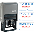 Xstamper Self-Inking Paid/Faxed/Received Dater - Message/Date Stamp - "PAID, FAXED, RECEIVED" - 0.93" Impressionx 1.75" Impression - 40330 1 thumbnail image