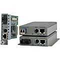 Omnitron iConverter GX/TM2 - Fiber media converter - GigE - 10Base-T, 100Base-TX, 1000Base-T, 1000Base-X - RJ-45 / SC multi-mode - up to 1800 ft - 850 nm