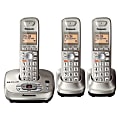 Panasonic® KX-TG4023N DECT 6.0 PLUS Digital 3-Handset Cordless Phone With Digital Answering System, Silver