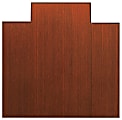 Anji Mountain Bamboo Tri-Fold Plush Chair Mat, 47" x 51", 1/2" Thick, Dark Cherry 1 thumbnail image