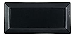 Foundry Ceramic Rectangular Platters, 14 1/4" x 6 3/4", Black, Pack Of 6 Platters 1 thumbnail image