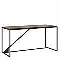 Bush Furniture Refinery 62"W Industrial Desk, Restored Gray, Standard Delivery 1 thumbnail image