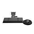 KellyREST™ Leverless Lift N' Lock Standard Keyboard Tray With Oval Mouse Platform, Black 1 thumbnail image