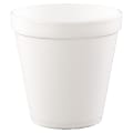 Dart Foam Food Containers, 16 Oz, White, 25 Containers Per Bag, Carton Of 20 Bags