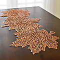 Amscan Fall Leaf Vinyl Table Runner, 14-3/4" x 35-13/16", Gold 1 thumbnail image