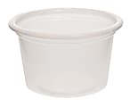 Dart Polystyrene Portion Cups, 3.25 Oz, Translucent, 250 Cups Per Bag, Case Of 10 Bags