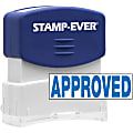 Stamp-Ever Pre-inked APPROVED Stamp - Message Stamp - "APPROVED" - 0.56" Impression Width x 1.69" Impression Length - 50000 Impression(s) - Blue - 1 Each