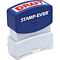 Stamp-Ever Pre-inked Red DRAFT Stamp - Message Stamp - "DRAFT" - 0.56" Impression Width x 1.69" Impression Length - 50000 Impression(s) - Red - 1 Each 1 thumbnail image