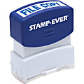 Stamp-Ever Pre-inked File Copy Stamp - Message Stamp - "FILE COPY" - 0.56" Impression Width x 1.69" Impression Length - 50000 Impression(s) - Blue - 1 Each