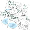 Barker Creek Color Me! Awards & Bookmarks Set, 8-1/2" x 5-1/2", You Are Amazing, Set Of 90 Awards 1 thumbnail image