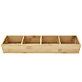 Mind Reader 4-Section Bamboo Organizer, Brown 1 thumbnail image