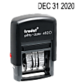 U.S. Stamp & Sign Self-Inking Date Stamp, 3/8" x 1 5/8" Impression, 70% Recycled, Black 1 thumbnail image